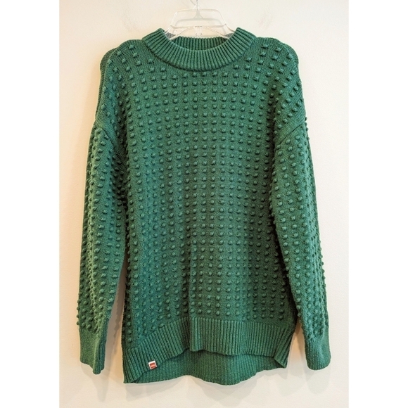 Lego x Target Collaboration Green Textured Long Sleeve Sweater Size Small - Picture 2 of 7